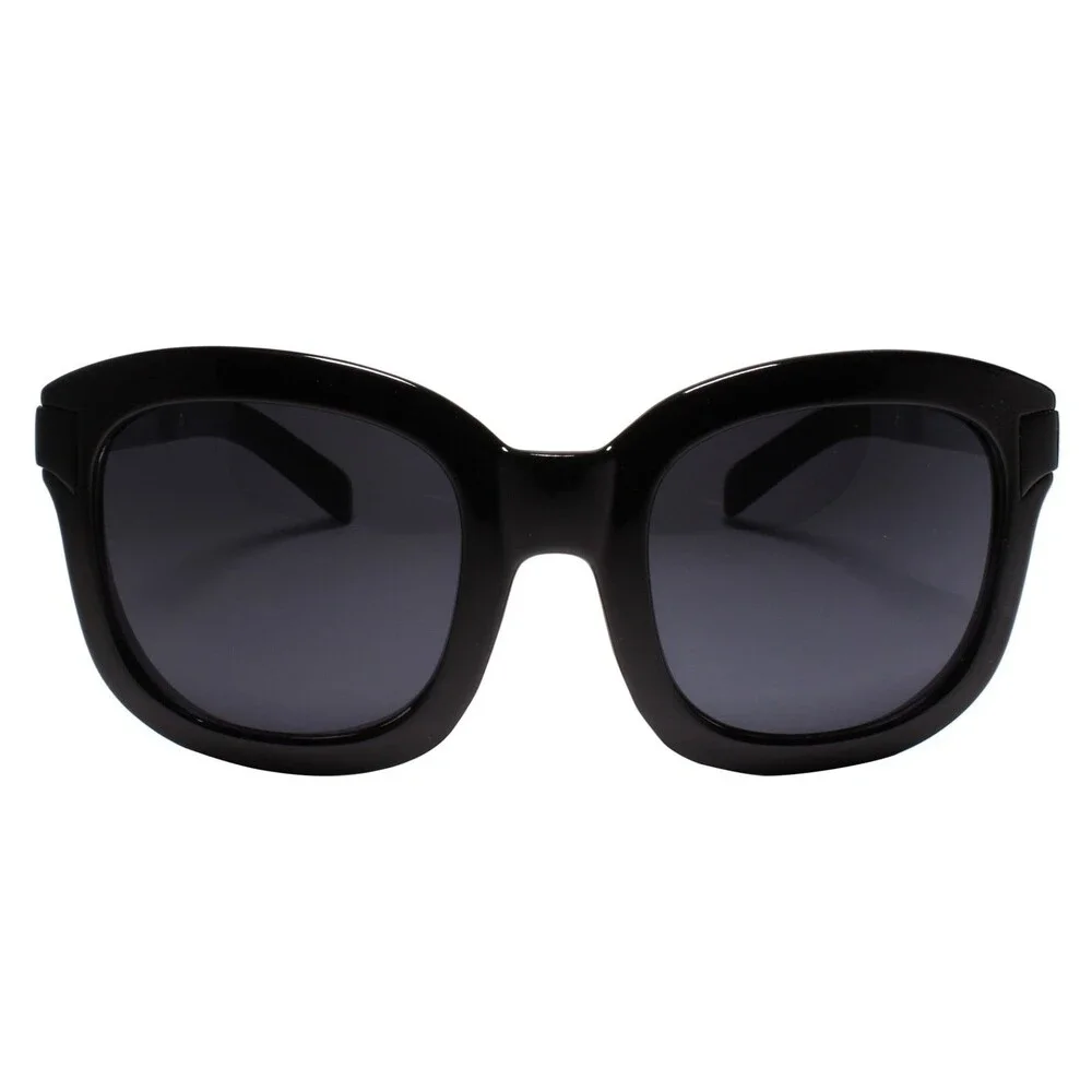 80s 90s Retro  Look Bold Square Punk Rock Hip Hop Black Sunglasses
